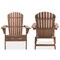 Casafield Folding Adirondack Chair, Cedar Wood Outdoor Fire Pit Lounge Chairs for Patio, Deck, Yard, Lawn and Garden Seating, Partially Pre-Assembled
